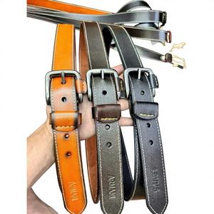 Vente chaude Logo personnalisé Ceinture en cuir de vachette en noir marron motif solide Style décontracté avec une qualité durable - Product Image 2