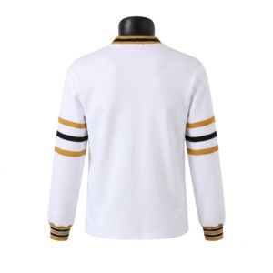 Customized Alpha phi Neutral Fleece <b>Cardigan</b> Cream Brown Gold Greek Apparel Fraternity <b>Button</b> Up Sweater Premium Fit - Product Image 2