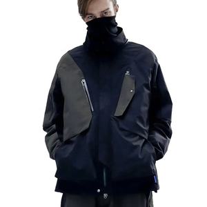 เสื้อแจ็คเก็ตวินด์เบรกเกอร์แบบมีฮู้ด สไตล์สตรีทแวร์ Y2K ทรงไม่สมมาตร มีกระเป๋าหลายช่อง สำหรับฤดูหนาว ขายส่ง รับทำโลโก้ เสื้อโค้ทวินเทจ - Product Image 3