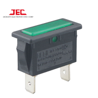 Interrupteur à bascule unipolaire JEC 608 IP65 10A 2NO marche/arrêt LED