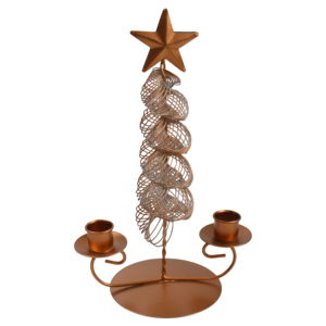 Porte-bougie en fer argenté en forme de feuilles, créatif, écologique, durable, résistant à la chaleur, pour salon et table à manger - Product Image 4