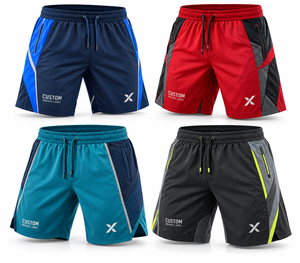 Shorts de sport pour hommes avec poches - Bleu marine, gris, rouge, noir et six autres couleurs - Fabricant de vêtements de sport et d'articles de plein air - Product Image 1