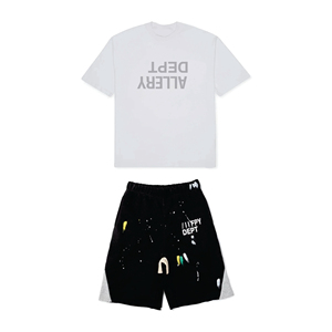 Ensemble de shorts pour hommes de haute qualité Fyp 100% coton, streetwear, ensembles de shorts pour hommes, tenues en 2 pièces, ensembles de survêtements décontractés d'été - Product Image 3