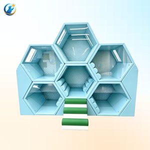 Structure d'escalade et toboggan nid d'abeille personnalisable pour aire de jeux intérieure pour enfants, facile à nettoyer, espace de jeu multidirectionnel, en provenance du Vietnam - Product Image 6