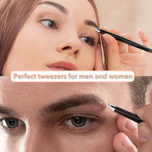 Ensemble de 3 pinces à épiler professionnelles à pointe inclinée pour l'épilation des sourcils et les extensions de cils - Product Image 6