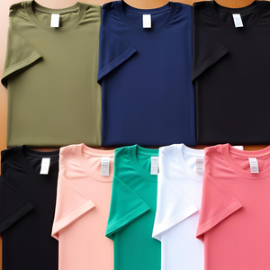 T-shirt pour homme en coton 100% imprimé, col rond décontracté personnalisé - Product Image 2