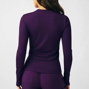 Camiseta Térmica de Manga Larga para Mujer, Ideal para Usar Bajo el Uniforme Médico, Elástica, para Enfermeras, Venta al Por Mayor para Ambientes Fríos - Product Image 5