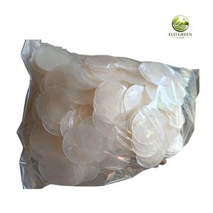 Disques de coquille de Capiz naturels et écologiques, 1 et 2 trous, style rustique pour lustre et abat-jour par Eco Green Vietnam - Product Image 5