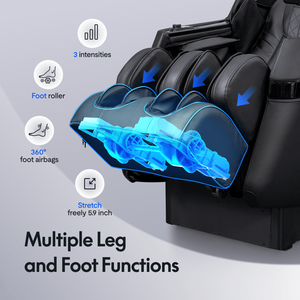 Poltrona Massaggiante Reclinabile Zero Gravity SL-Track con Shiatsu, Scansione Completa del Corpo, Airbag e Rulli per Piedi per Yoga Profondo - Product Image 5