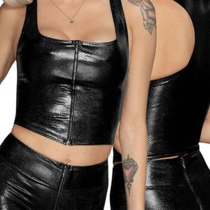 เสื้อครอปท็อปสีดำสำหรับผู้หญิง ยี่ห้อ Black Sheep แบบสั่งทำพิเศษ บอดี้สูทเสริมทรง กระชับปานกลาง เซ็กซี่ ระบายอากาศได้ดี - Product Image 3