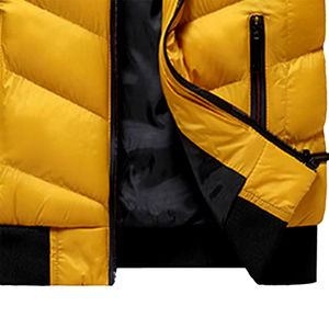 Blouson matelassé standard chaud d'hiver, professionnel, respirant, imperméable, à manches longues, pour hommes et femmes, avec logo frontal et col montant - Product Image 4