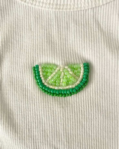 Débardeur côtelé en coton pour femme avec perles et broderie olive – Vêtement d'été décontracté, idéal comme sous-vêtement ou tenue intérieure - Product Image 4