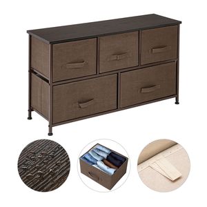 Comò Moderno a 2 Livelli per Cameretta, Armadio Organizzatore Ampio con 5 Cassetti in Tessuto Facili da Estrarre, Struttura in Metallo, Unità Multiuso - Product Image 5