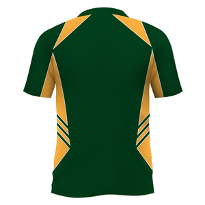 เสื้อโปโลผู้ชายสีแดงเหลือง แขนสั้น แห้งเร็ว ผ้าถัก สไตล์สปอร์ต - Product Image 4