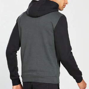Sudadera con capucha para hombre, 100% algodón, color beige, manga larga, forro polar grueso, para invierno, gimnasio, deportes, corte ajustado, ecológica. - Product Image 5