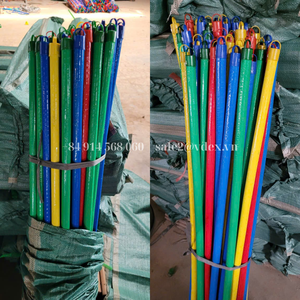 Bâtons de vadrouille en bois fumigés capuchon court en PVC enduit pour le nettoyage intérieur quotidien - Product Image 2