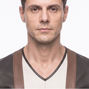 Custom Fit <b>Men</b> Short Sleeve Leather T <b>Shirt</b> <b>Mens</b> Leather V-Neck T-<b>Shirts</b> <b>Men</b> Leather Lightweight Genuine Leather Tee <b>Shirt</b> - Product Image 4