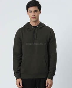 Sweat-shirt uni en polyester avec logo personnalisé nouvel arrivage Streetwear à la mode respirant personnalisé 100% coton sweats à capuche pour hommes - Product Image 2