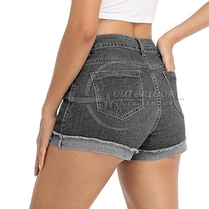 Men's Knitted Solid Anti-Wrinkle Mid Elastic Waist Canvas <b>Cargo</b> <b>Shorts</b> Breathable <b>Lightweight</b> Casual Outdoor Utility - Product Image 2