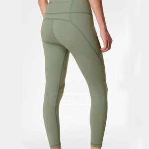 New Design Plus Size Mid Waist Knitted Eco-Friendly <b>Leggings</b> for <b>Women</b> Quick Dry Yoga Wear OEM Service Fitness - Product Image 4