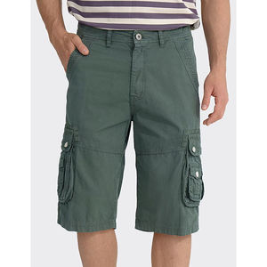 Shorts cargo pour hommes de haute qualité, longueur genou, fabriqués au Pakistan, en denim 100% coton, motif uni, écologiques, 2026 - Product Image 6