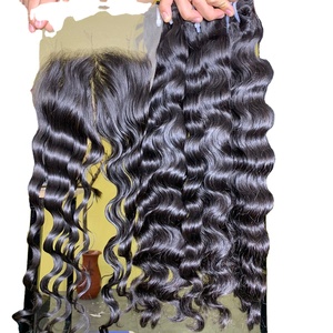 Free <b>Tangle</b> and Shedding Steamed Ocean Wavy Single Weft Vietnamese Human Hair Weft - Product Image 3