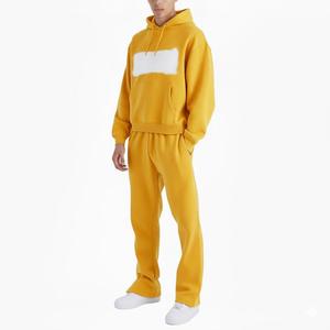 Premium Oversized Tracksuit Vintage Distressed Streetwear Fleece <b>Zip</b> <b>Up</b> <b>Jacket</b> and Jogger Set Unisex Casual Winter Wear - Product Image 3