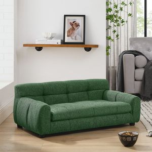 Modern Rectangular <b>Pet</b> <b>Sofa</b> Soft and Comfortable with Backrest Armrests for Large Medium Sized <b>Pets</b> - Product Image 4