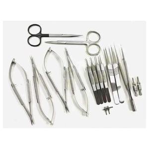 Ensemble de 17 instruments microchirurgicaux de base pour la chirurgie de la main, en acier inoxydable, outils de chirurgie orthopédique et plastique, réutilisables et autoclavables - Product Image 3