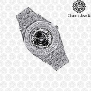 Charm Men's Luxury Stainless Steel Watch 40mm Round Case Mechanical Movement <b>Chronograph</b> Glass Crystal Dial - Product Image 3