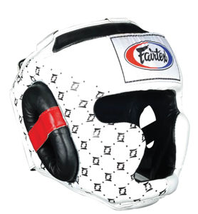 อุปกรณ์ป้องกันศีรษะสำหรับชกมวยแบบเต็มหน้า Fairtex คุณภาพพรีเมียมระดับมืออาชีพ ออกแบบพิเศษ ระบายอากาศได้ดี ปรับขนาดได้ เหมาะสำหรับทุกเพศ ไม่มีการรัด - Product Image 1