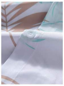 Conjunto de dos piezas con estampado floral para hombre, camisa de manga corta con botones y pantalones cortos con cintura elástica, conjunto ligero informal para la playa - Product Image 3