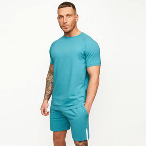 Men's T-shirt Shorts Suit Two Piece <b>Sets</b> Summer Breathable Sportswear Brand Run Fitness Basketball T Shirt & Shorts - Product Image 1