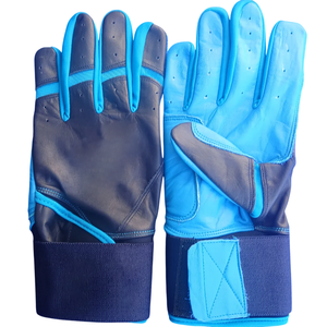 Guantes de Bateo de Cuero Personalizables en Varios Colores con Cierre de Velcro y Costuras Reforzadas para un Mejor Control del Bateo - Product Image 1