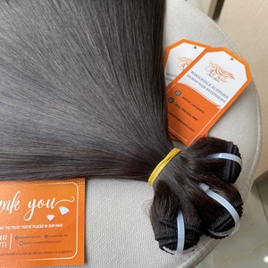 Extensions de cheveux humains de luxe, lisses comme des baguettes, couleur naturelle, soyeuses, cuticules intactes, longue durée - Product Image 3