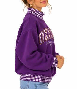 Sudadera Oversize de Cuello Alto para Mujer al por Mayor, Personalizada con Bordado, de Algodón y Felpa, Estilo Casual Urbano - Product Image 6