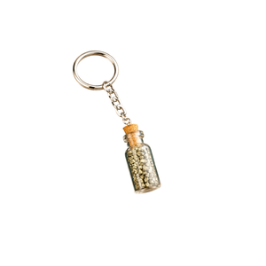 Porte-clés Bouteille à Message en Cristal Fait Main, Pendentif Métallique Étanche et Léger, Breloque Cadeau pour Sac à Dos - Product Image 1