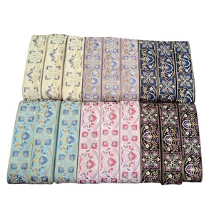 Cintas de encaje de algodón bordadas de alta calidad 2026 con lentejuelas para cuello de vestido, precio mayorista para exportación a India - Product Image 1