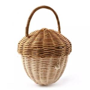Cestas para niñas, la mejor opción, bolso de ratán tejido a mano, contenedor de mimbre para niños - Product Image 4