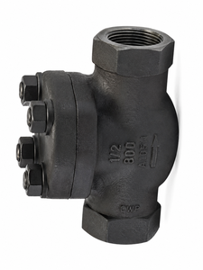 วาล์วกันกลับแบบยกแนวนอนขนาด 1/2 นิ้ว ASTM A105 เหล็กกล้าคาร์บอนฟอร์จ เกรด 800 เกลียว NPT แบบตัวเมีย - Product Image 4