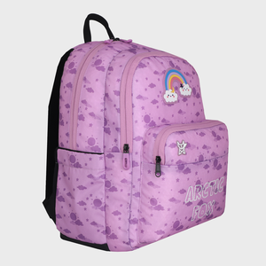 Mochila Escolar Arctic Fox Sky Rosa, Resistente al Agua, de Oxford, con Diseño de Dibujos Animados y Correa Desmontable - Product Image 5