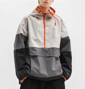 เสื้อแจ็คเก็ตผู้ชายไซส์ใหญ่ ระบายอากาศได้ดี สวมใส่สบาย เหมาะสำหรับกิจกรรมกลางแจ้ง กันน้ำ กันลม พร้อมซิปปิด สำหรับวิ่ง - Product Image 5