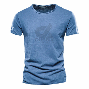 T-shirt sportif à manches courtes pour homme, imprimé long, 100 % polyester, écologique, col rond, coupe ample, tissu Oxford 150g - Product Image 4