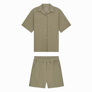 Nuevo Conjunto de Camisa y Pantalón Corto para Hombre, Estilo Formal, Tela de Rizo, Secado Rápido, Personalizable, Servicio OEM de Alta Calidad, Venta al Por Mayor - Product Image 4