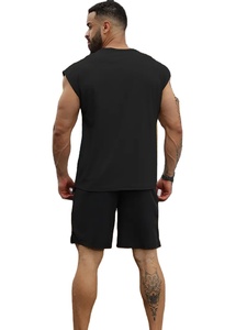 Camisetas sin Mangas de Secado Rápido 3D para Hombre - Camisetas Deportivas Transpirables que Absorben la Humedad en Azul Marino, Negro y Gris - para Gimnasio - Product Image 4