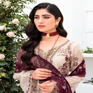 Ramsha Vol เสื้อผ้าอินเดียและปากีสถานปัก M-8สำหรับเจ้าสาว lehnga choli สุดหรู - Product Image 6