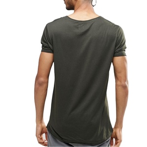 Venta al por mayor en línea camiseta orgánica a granel personalizada 100% algodón personalizado Vintage negro Oversize lavado ácido camisetas para hombres - Product Image 2