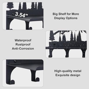 Personalized Metal Camping <b>Key</b> Holder with Family Name - Wholesale Steel Wall Hooks - Product Image 4