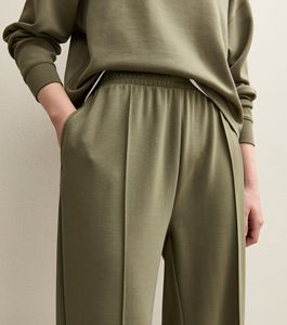 Conjunto Deportivo de Sudadera y Pantalones Holgados con Logotipo Personalizado para Mujer, Lavado Ácido con Efecto Desgastado, Tallas Grandes, Transpirable, Corte Recto - Product Image 2