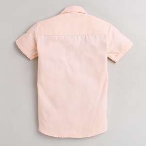 Polka Tots Camisa Media Manga con Smart Fox Peach - Product Image 2